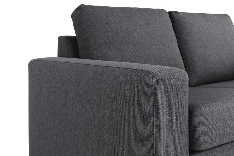 Crazy 4-personers Vendbar L-formet Chaiselongsofa i Stof - Mørkegrå - Møbler - Sofaer - Sofa med chaiselong - 4 personers sofa med chaiselong