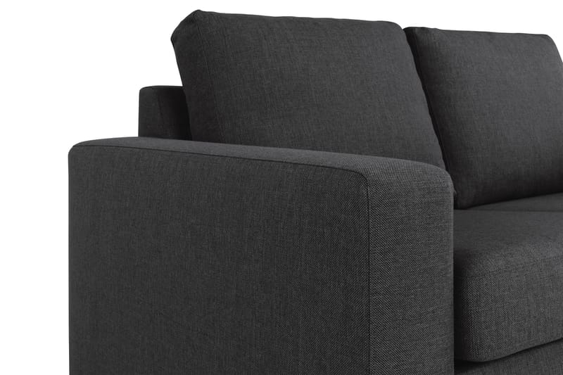 Crazy 4-personers Vendbar L-formet Chaiselongsofa i Stof - Antracit - Møbler - Sofaer - Sofa med chaiselong - 4 personers sofa med chaiselong