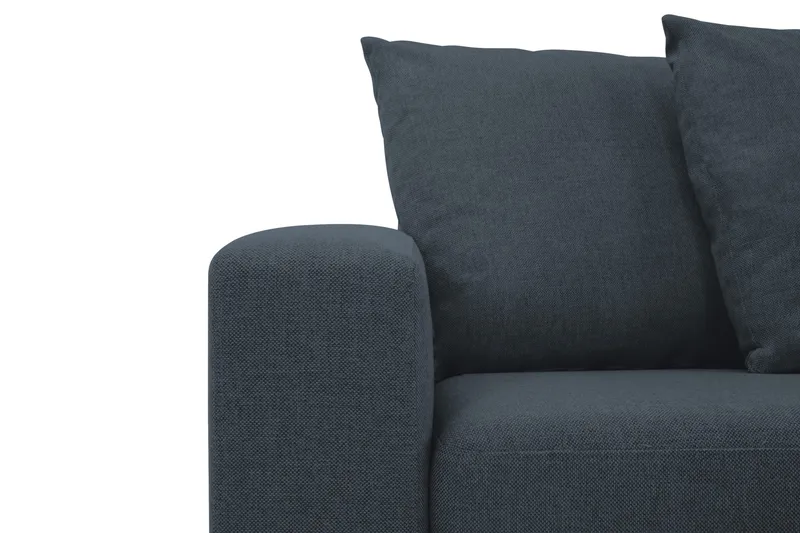 Crazy 4-personers Højrevendt L-formet Chaiselongsofa i Stof inkl. Kuvertpuder - Blå - Møbler - Sofaer - Sofa med chaiselong