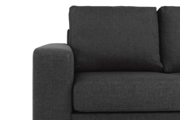 Crazy 4-personers Vendbar L-formet Chaiselongsofa i Stof - Antracit - Møbler - Sofaer - Sofa med chaiselong