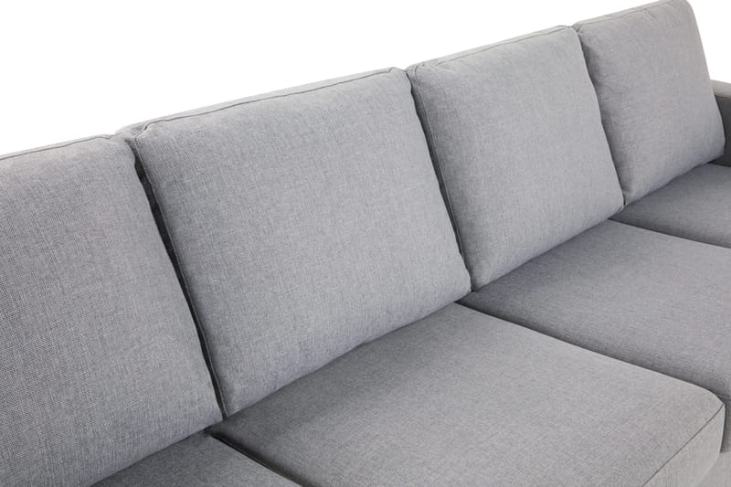 Crazy 4-personers Vendbar L-formet Chaiselongsofa i Stof - Grå - Møbler - Sofaer - Sofa med chaiselong - 4 personers sofa med chaiselong