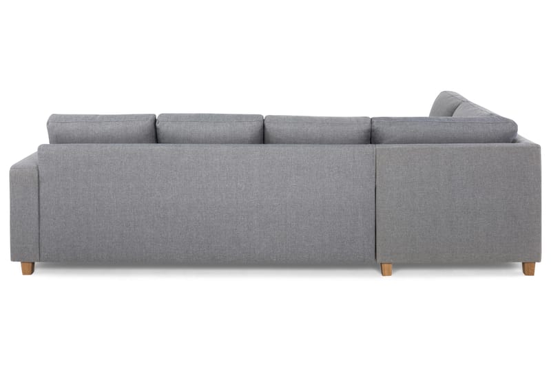 Crazy 4-personers Venstrevendt L-formet Chaiselongsofa i Stof - Grå - Møbler - Sofaer - Sofa med chaiselong - 3 personers sofa med chaiselong