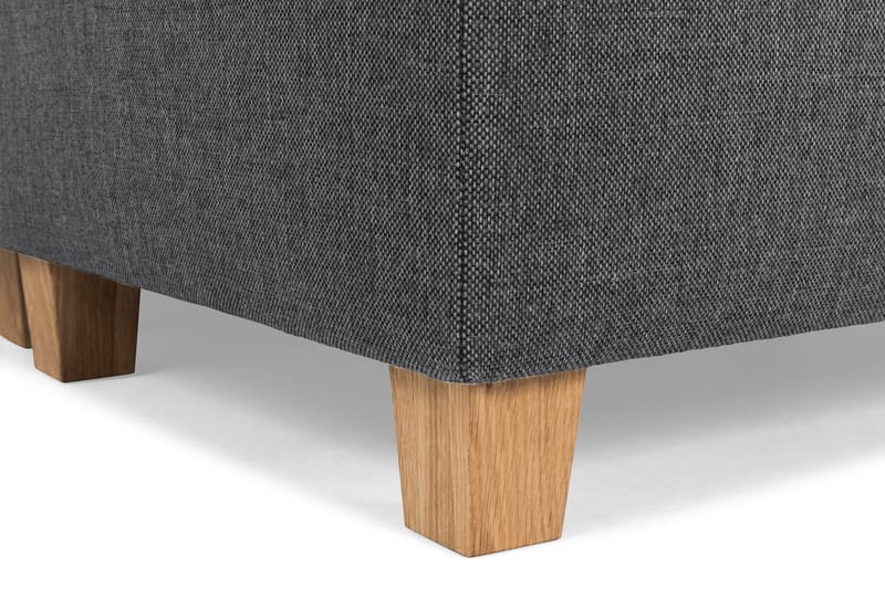 Crazy 4-personers Højrevendt L-formet Chaiselongsofa i Stof - Mørkegrå - Møbler - Sofaer - Sofa med chaiselong - 3 personers sofa med chaiselong