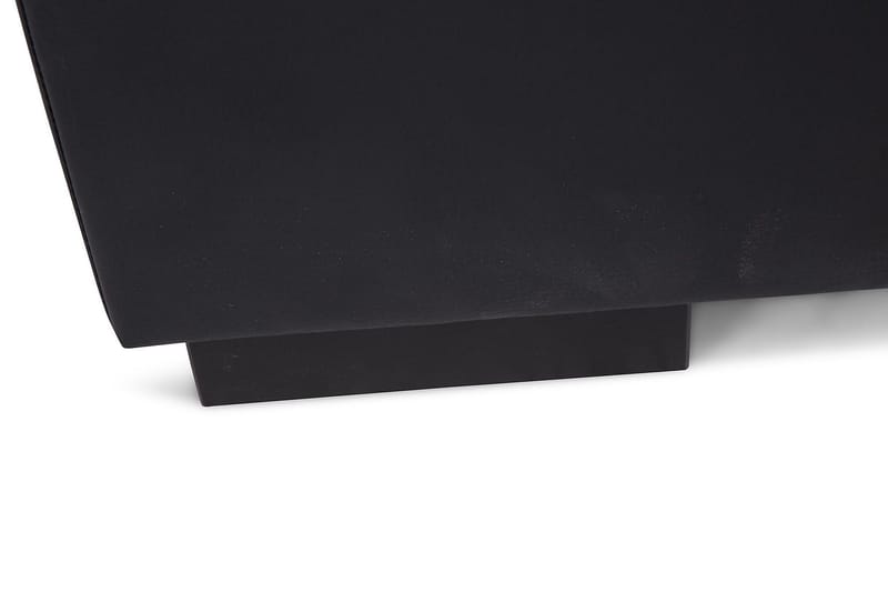 Crazy 4-personers Vendbar L-formet Chaiselongsofa i Kunstlæder - Sort - Møbler - Sofaer - Sofa med chaiselong - 4 personers sofa med chaiselong