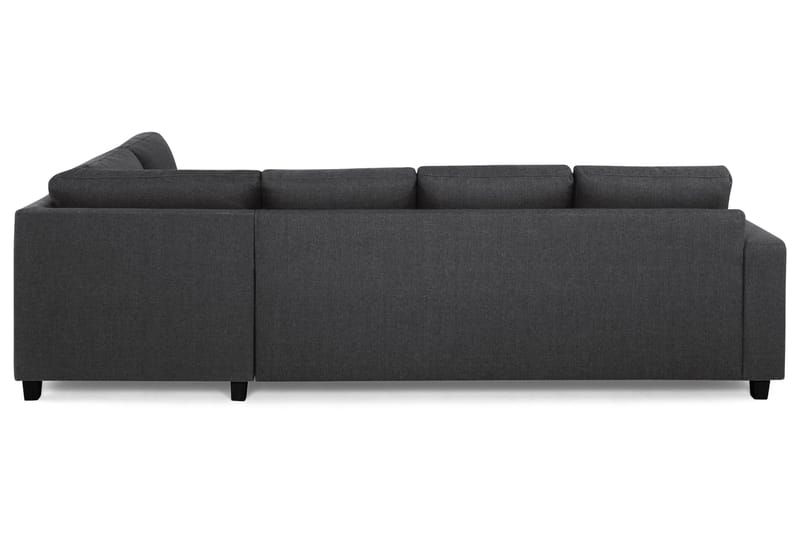 Crazy 4-personers Højrevendt L-formet Chaiselongsofa i Stof - Mørkegrå - Møbler - Sofaer - Sofa med chaiselong - 3 personers sofa med chaiselong