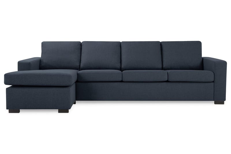 Crazy 4-personers Vendbar L-formet Chaiselongsofa i Stof - Blå - Møbler - Sofaer - Sofa med chaiselong - 4 personers sofa med chaiselong