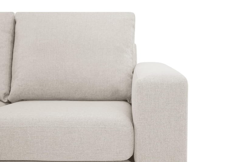 Crazy 4-personers Venstrevendt L-formet Chaiselongsofa i Stof - Beige - Møbler - Sofaer - Sofa med chaiselong - 3 personers sofa med chaiselong