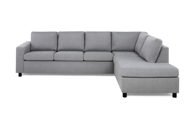 Crazy 4-personers Højrevendt L-formet Chaiselongsofa i Stof - Grå - Møbler - Sofaer - Sofa med chaiselong - 3 personers sofa med chaiselong