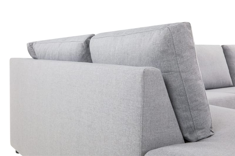 Crazy 4-personers Venstrevendt L-formet Chaiselongsofa i Stof - Grå - Møbler - Sofaer - Sofa med chaiselong - 3 personers sofa med chaiselong