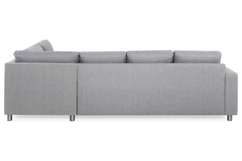 Crazy 4-personers Højrevendt L-formet Chaiselongsofa i Stof - Grå - Møbler - Sofaer - Sofa med chaiselong