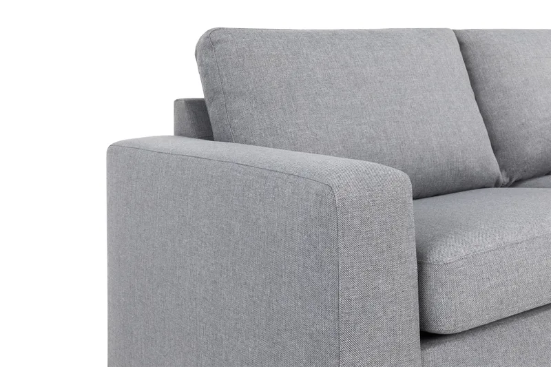 Crazy 4-personers Højrevendt L-formet Chaiselongsofa i Stof - Grå - Møbler - Sofaer - Sofa med chaiselong - 3 personers sofa med chaiselong