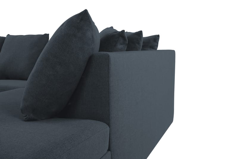 Crazy 4-personers Højrevendt L-formet Chaiselongsofa i Stof inkl. Kuvertpuder - Blå - Møbler - Sofaer - Sofa med chaiselong