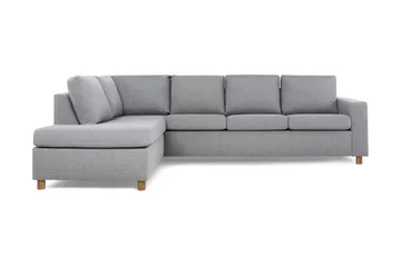 Crazy 4-personers Venstrevendt L-formet Chaiselongsofa i Stof