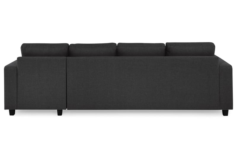 Crazy 4-personers Vendbar L-formet Chaiselongsofa i Stof - Antracit - Møbler - Sofaer - Sofa med chaiselong - 4 personers sofa med chaiselong
