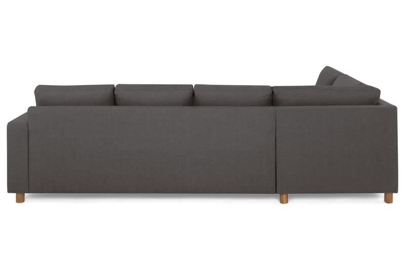 Crazy 4-personers Venstrevendt L-formet Chaiselongsofa i Stof - Mørkegrå - Møbler - Sofaer - Sofa med chaiselong