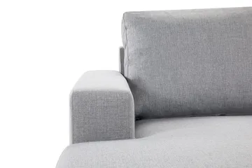 Crazy 4-personers Vendbar L-formet Chaiselongsofa i Stof - Grå - Møbler - Sofaer - Sofa med chaiselong