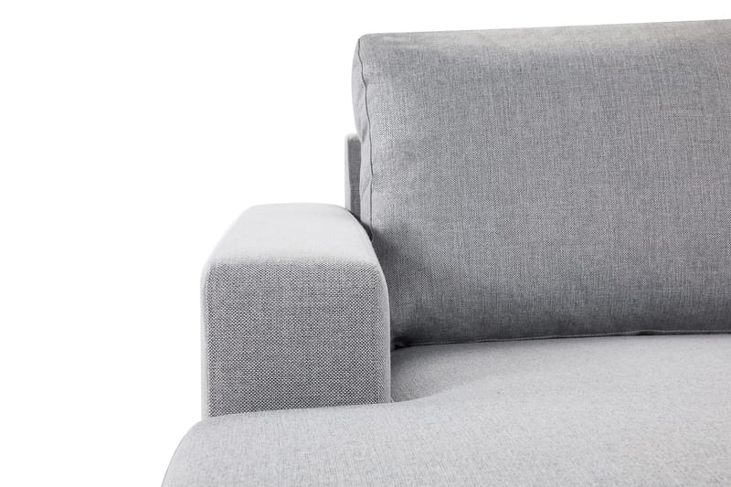 Crazy 4-personers Vendbar L-formet Chaiselongsofa i Stof - Grå - Møbler - Sofaer - Sofa med chaiselong - 4 personers sofa med chaiselong