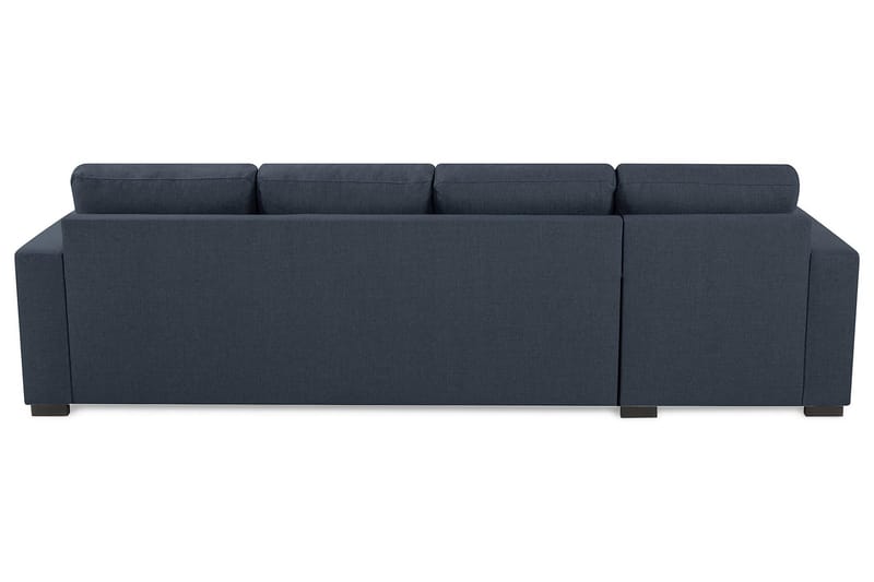 Crazy 4-personers Vendbar L-formet Chaiselongsofa i Stof - Blå - Møbler - Sofaer - Sofa med chaiselong - 4 personers sofa med chaiselong