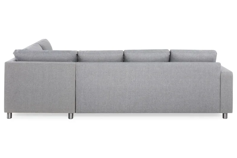 Crazy 4-personers Højrevendt L-formet Chaiselongsofa i Stof - Grå - Møbler - Sofaer - Sofa med chaiselong - 3 personers sofa med chaiselong