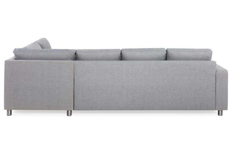 Crazy 4-personers Højrevendt L-formet Chaiselongsofa i Stof - Grå - Møbler - Sofaer - Sofa med chaiselong - 3 personers sofa med chaiselong