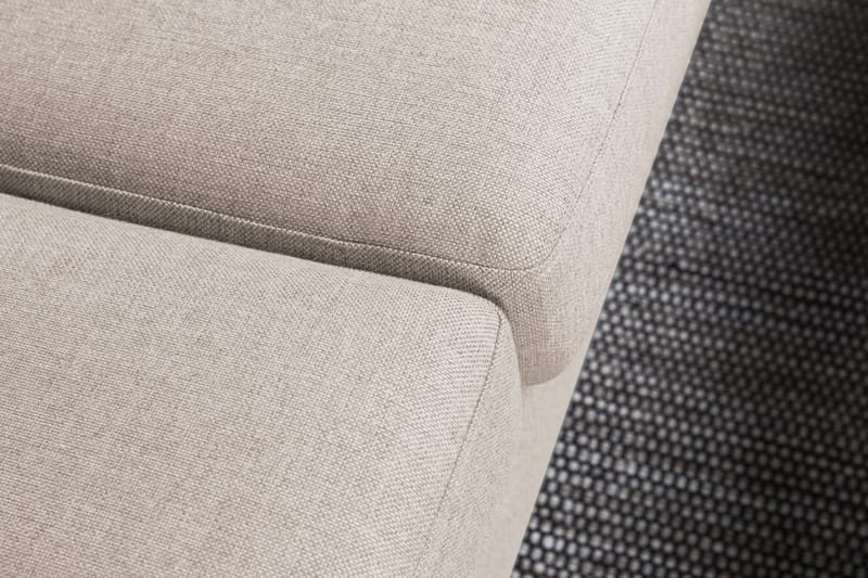 Crazy 4-personers Højrevendt L-formet Chaiselongsofa i Stof - Beige - Møbler - Sofaer - Sofa med chaiselong - 3 personers sofa med chaiselong