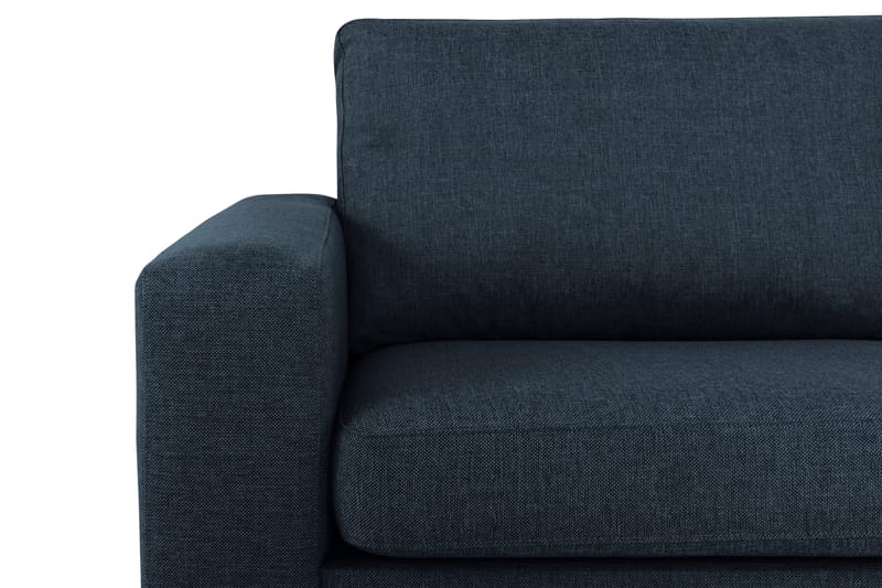 Crazy 4-personers Vendbar L-formet Chaiselongsofa i Stof - Blå - Møbler - Sofaer - Sofa med chaiselong - 4 personers sofa med chaiselong