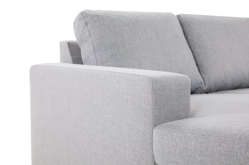 Crazy 4-personers Vendbar L-formet Chaiselongsofa i Stof - Grå - Møbler - Sofaer - Sofa med chaiselong - 4 personers sofa med chaiselong