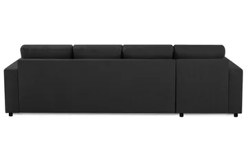 Crazy 4-personers Vendbar L-formet Chaiselongsofa i Stof - Antracit - Møbler - Sofaer - Sofa med chaiselong
