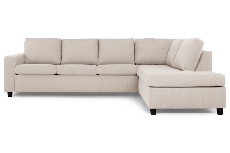 Crazy 4-personers Højrevendt L-formet Chaiselongsofa i Stof - Beige - Møbler - Sofaer - Sofa med chaiselong