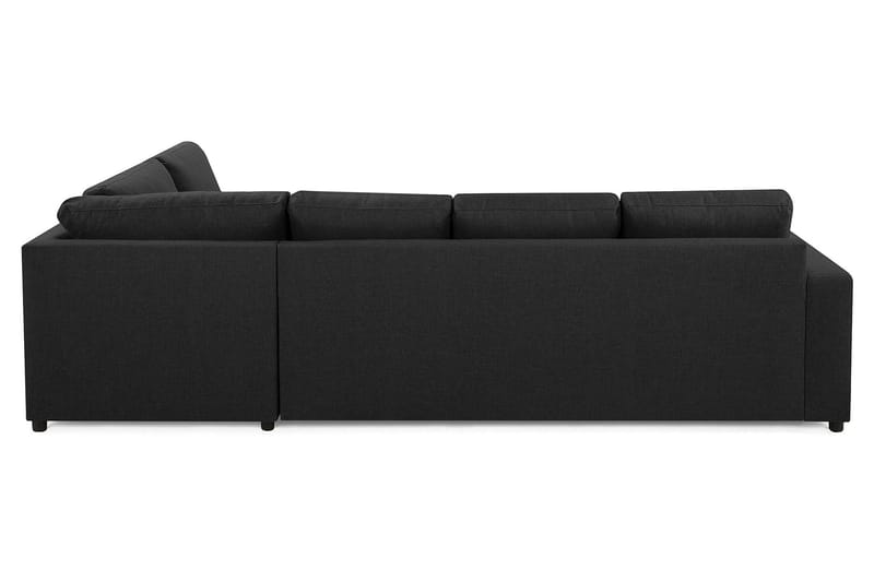 Crazy 4-personers Højrevendt L-formet Chaiselongsofa i Stof - Antracit - Møbler - Sofaer - Sofa med chaiselong - 3 personers sofa med chaiselong