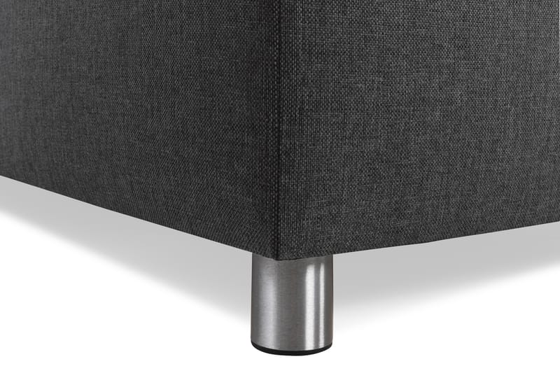 Crazy 4-personers Vendbar L-formet Chaiselongsofa i Stof - Antracit - Møbler - Sofaer - Sofa med chaiselong