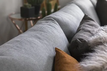 Crazy 4-personers Vendbar L-formet Chaiselongsofa i Stof - Grå - Møbler - Sofaer - Sofa med chaiselong