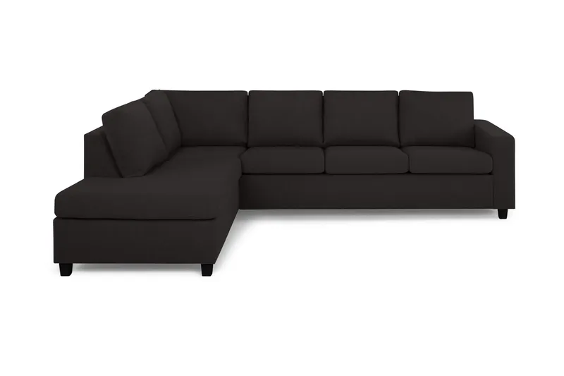 Crazy 4-personers Venstrevendt L-formet Chaiselongsofa i Stof - Antracit - Møbler - Sofaer - Sofa med chaiselong - 3 personers sofa med chaiselong