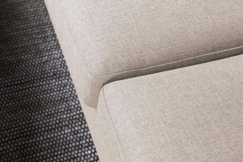 Crazy 4-personers Venstrevendt L-formet Chaiselongsofa i Stof - Beige - Møbler - Sofaer - Sofa med chaiselong - 3 personers sofa med chaiselong