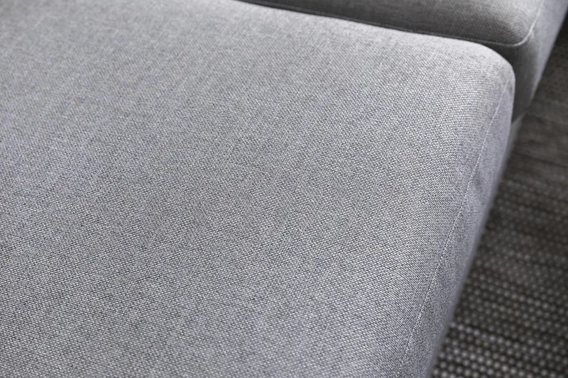 Crazy 4-personers Vendbar L-formet Chaiselongsofa i Stof - Grå - Møbler - Sofaer - Sofa med chaiselong - 4 personers sofa med chaiselong