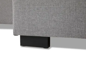 Crazy 4-personers Vendbar L-formet Chaiselongsofa i Stof - Grå - Møbler - Sofaer - Sofa med chaiselong