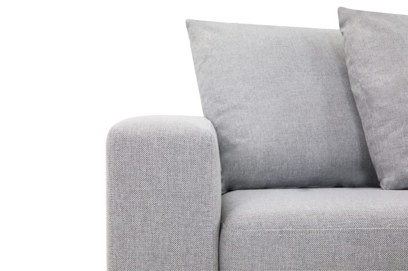 Crazy 4-personers Højrevendt L-formet Chaiselongsofa i Stof inkl. Kuvertpuder - Grå - Møbler - Sofaer - Sofa med chaiselong