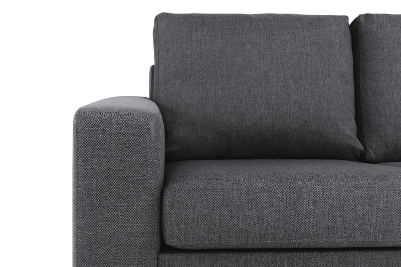 Crazy 4-personers Vendbar L-formet Chaiselongsofa i Stof - Mørkegrå - Møbler - Sofaer - Sofa med chaiselong - 4 personers sofa med chaiselong