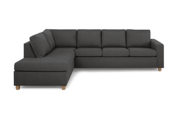 Crazy 4-personers Venstrevendt L-formet Chaiselongsofa i Stof