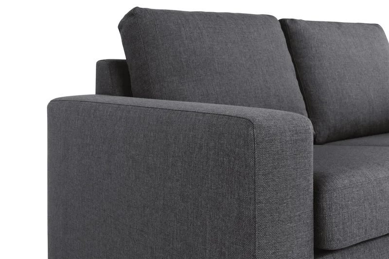 Crazy 4-personers Vendbar L-formet Chaiselongsofa i Stof - Mørkegrå - Møbler - Sofaer - Sofa med chaiselong - 4 personers sofa med chaiselong