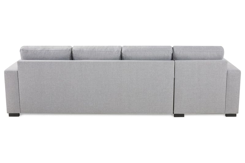 Crazy 4-personers Vendbar L-formet Chaiselongsofa i Stof - Grå - Møbler - Sofaer - Sofa med chaiselong - 4 personers sofa med chaiselong