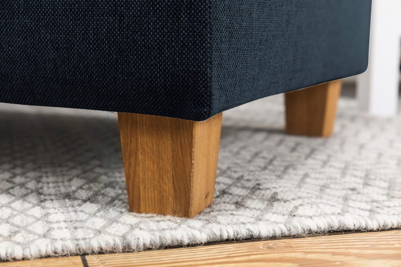 Crazy 4-personers Vendbar L-formet Chaiselongsofa i Stof - Mørkeblå - Møbler - Sofaer - Sofa med chaiselong
