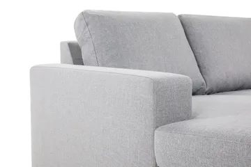 Crazy 4-personers Vendbar L-formet Chaiselongsofa i Stof - Grå - Møbler - Sofaer - Sofa med chaiselong