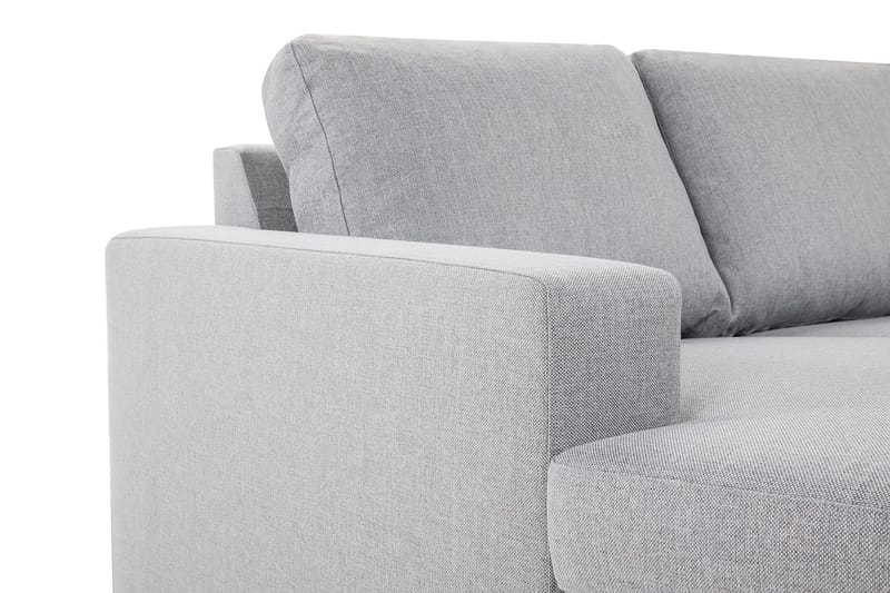 Crazy 4-personers Vendbar L-formet Chaiselongsofa i Stof - Grå - Møbler - Sofaer - Sofa med chaiselong - 4 personers sofa med chaiselong