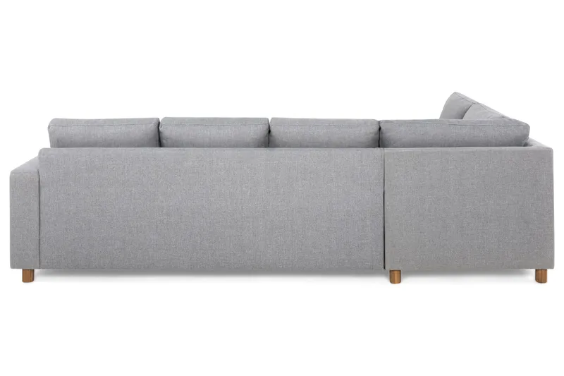 Crazy 4-personers Venstrevendt L-formet Chaiselongsofa i Stof - Grå - Møbler - Sofaer - Sofa med chaiselong - 3 personers sofa med chaiselong