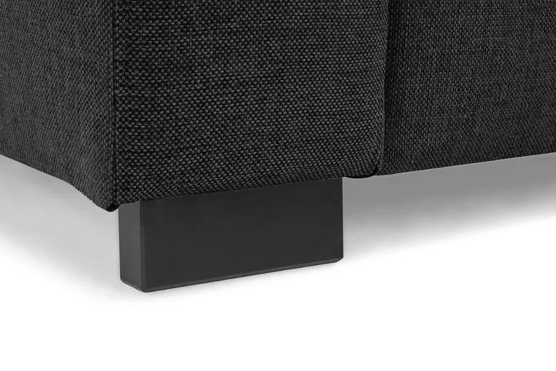 Crazy 4-personers Vendbar L-formet Chaiselongsofa i Stof - Mørkegrå - Møbler - Sofaer - Sofa med chaiselong - 4 personers sofa med chaiselong
