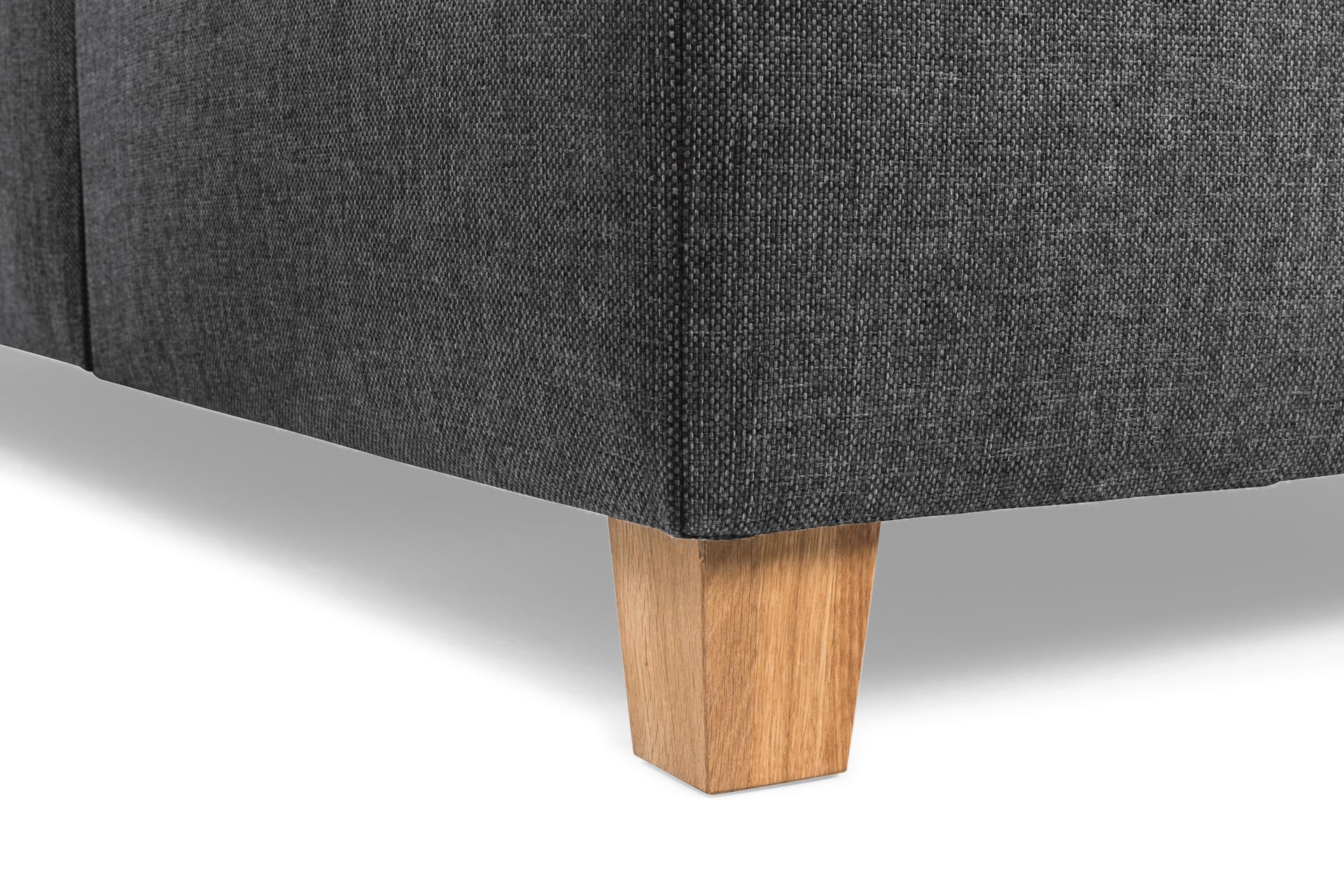 Crazy 4-personers Vendbar L-formet Chaiselongsofa i Stof - Antracit - Møbler - Sofaer - Sofa med chaiselong