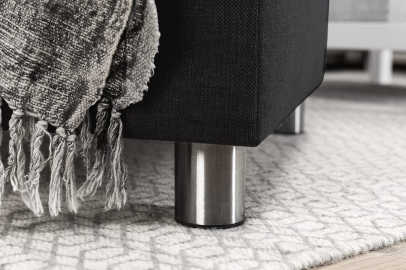 Crazy 4-personers Højrevendt L-formet Chaiselongsofa i Stof - Antracit - Møbler - Sofaer - Sofa med chaiselong - 3 personers sofa med chaiselong