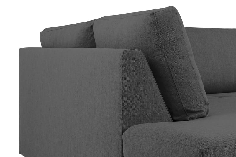 Crazy 4-personers Venstrevendt L-formet Chaiselongsofa i Stof - Mørkegrå - Møbler - Sofaer - Sofa med chaiselong - 3 personers sofa med chaiselong