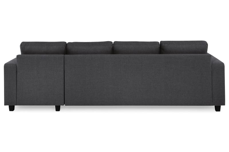 Crazy 4-personers Vendbar L-formet Chaiselongsofa i Stof - Mørkegrå - Møbler - Sofaer - Sofa med chaiselong